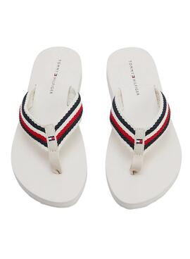 Chanclas Tommy Hilfiger Comfort Blanco para Mujer