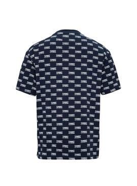 Camiseta Tommy Jeans Multi Logo Marino Hombre