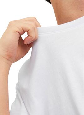 Camiseta Jack and Jones Corp Blanco para Hombre