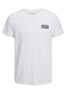 Camiseta Jack and Jones Corp Blanco para Hombre