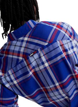 Camisa Tommy Jeans Essential Azul para Hombre