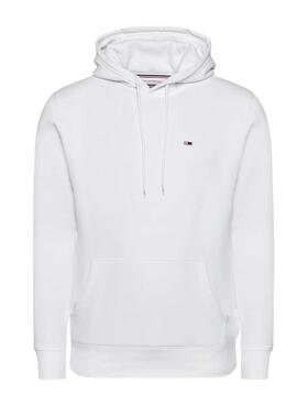 Sudadera Tommy Jeans Fleece Blanco para Hombre