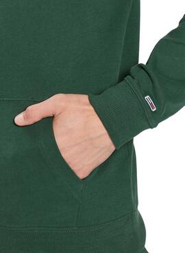 Sudadera Tommy Jeans Arched Verde para Hombre