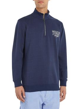 Sudadera Tommy Jeans Graphic Azul para Hombre