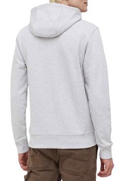 Sudadera Tommy Jeans Entry Gris para Hombre