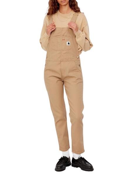 Peto Carhartt Bib Beige Mujer