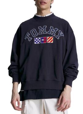 Sudadera Tommy Jeans Archive Marino para Hombre