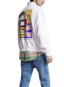 Sudadera Tommy Jeans Luxe Blanco para Hombre