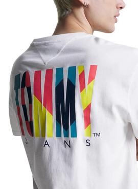 Camiseta Tommy Jeans Archive Blanco para Hombre