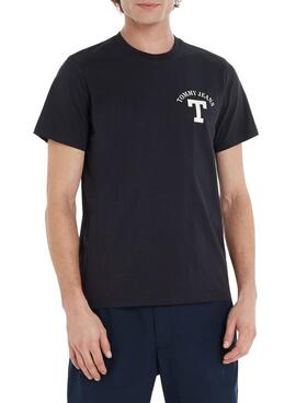 Camiseta Tommy Jeans Letter Marino para Hombre