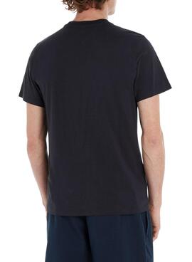 Camiseta Tommy Jeans Letter Marino para Hombre