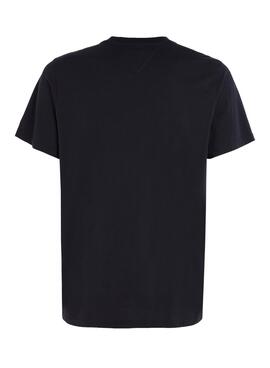 Camiseta Tommy Jeans Letter Marino para Hombre