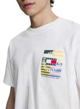 Camiseta Tommy Jeans Crisp Blanco para Hombre