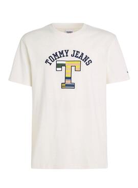 Camiseta Tommy Jeans TJ Beige para Hombre
