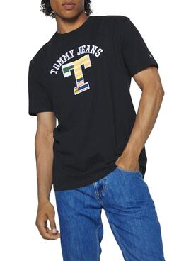 Camiseta Tommy Jeans TJ Negro para Hombre