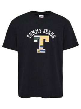 Camiseta Tommy Jeans TJ Negro para Hombre