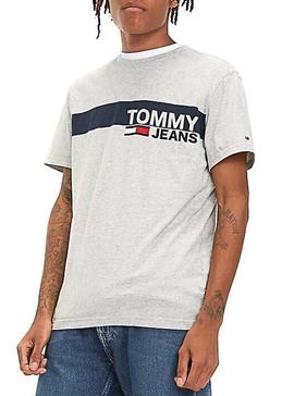 Camiseta Tommy Jeans Essential Box Gris Hombre