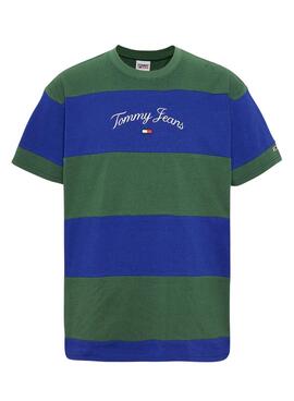 Camiseta Tommy Jeans Serif Marino para Hombre
