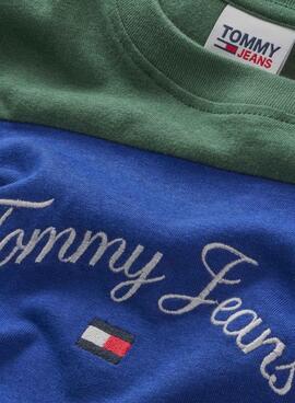 Camiseta Tommy Jeans Serif Marino para Hombre