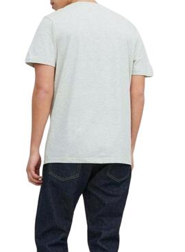 Camiseta Jack and Jones Logo Blanco para Hombre