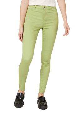 Pantalon Naf Naf Verde Manzana para Mujer