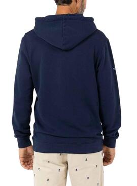 Sudadera El Pulpo Hoodie Basic Marino Paea Hombre