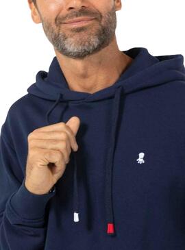 Sudadera El Pulpo Hoodie Basic Marino Paea Hombre