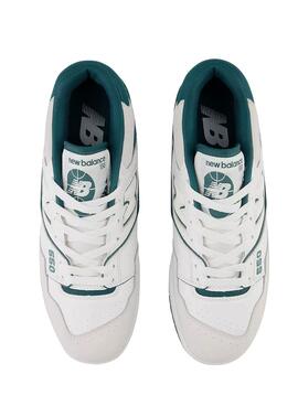 Zapatillas New Balance BB550 Blanco Verde Mujer