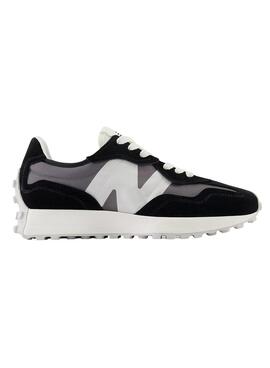 Zapatillas New Balance 327 Negro Gris Para Hombre