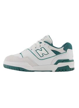 Zapatillas New Balance 550 Blanco Verde Kids