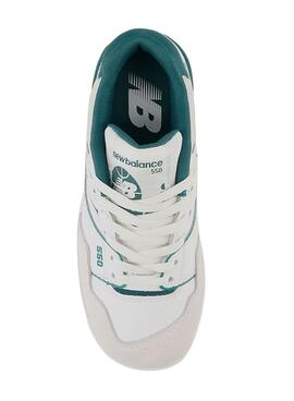 Zapatillas New Balance 550 Blanco Verde Kids