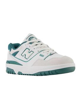 Zapatillas New Balance 550 Blanco Verde Kids