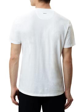 Camiseta Napapijri Sachu Blanco Hombre