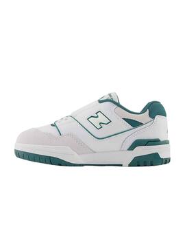 Zapatilla New Balance 550 Blanco Verde Niño y Niña