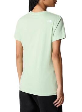 Camiseta The North Face Simple Dome Verde Mujer