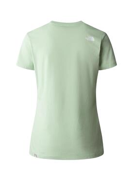 Camiseta The North Face Simple Dome Verde Mujer