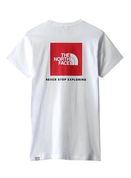 Camiseta The North Face Redbox Blanco Para Mujer