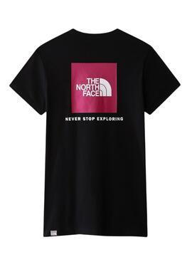 Camiseta The North Face Redbox Negro Para Mujer