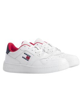 Zapatillas Tommy Jeans Retro Basket Blanco Mujer