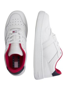 Zapatillas Tommy Jeans Retro Basket Blanco Mujer