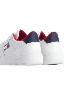 Zapatillas Tommy Jeans Retro Basket Blanco Mujer