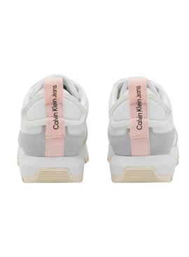 Zapatillas Calvin Klein Toothy Runner Pearl Mujer