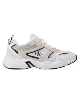 Zapatillas Calvin Klein Retro Mesh Blanco Hombre