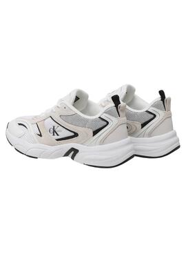 Zapatillas Calvin Klein Retro Mesh Blanco Hombre