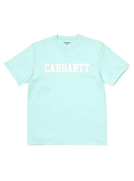 Camiseta Carhartt College Turquesa Hombre