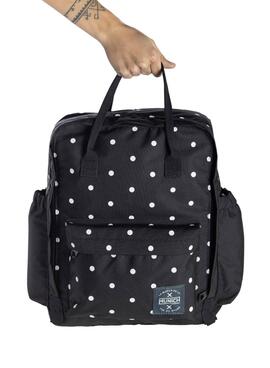 Mochila Munich Cour Estampado Lunares Negro