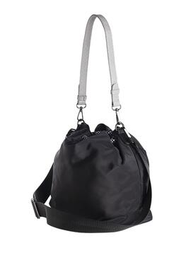 Bolso Munich Deep Bucket Negro Para Mujer