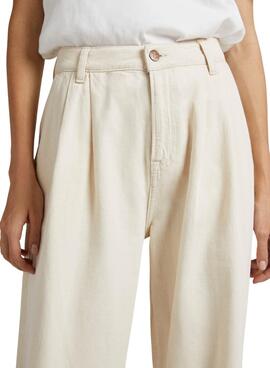 Pantalón Vaquero Pepe Jeans Cecilia Beige Mujer