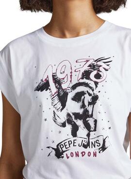 Camiseta Pepe Jeans Bianca Blanco Para Mujer