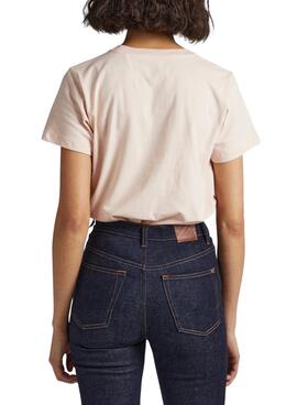 Camiseta Pepe Jeans Bria Rosa Para Mujer